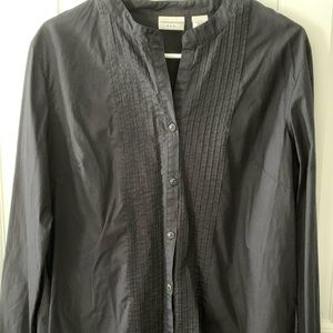 Women’s Black Botton Down Top